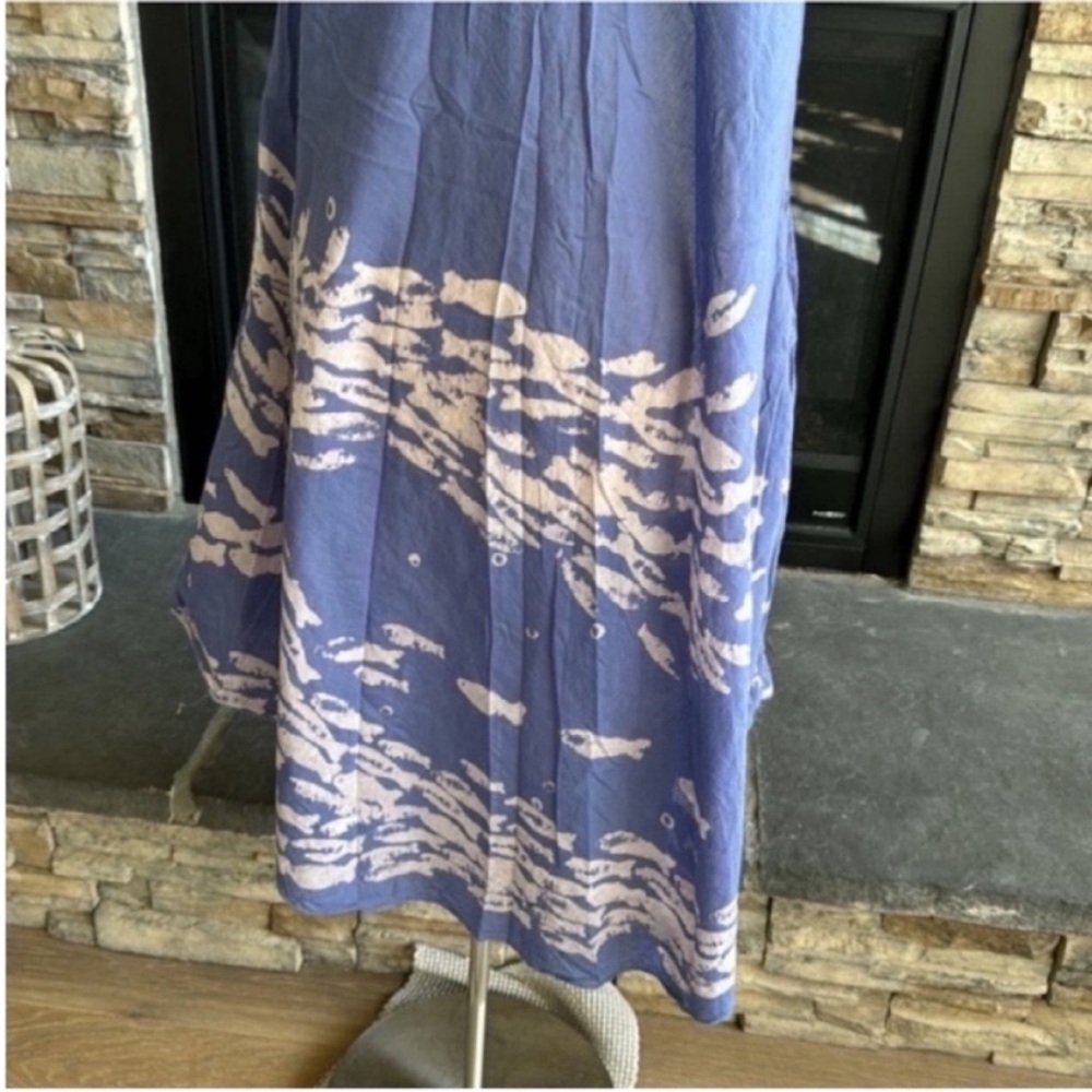 Sleeveless Scoop of Fish Scoop Neck Sundress - Picture 6 of 11